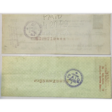 Rare 1930s Butte Tombstone Company Checks from Montana Mining Era