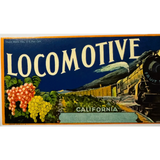Rare 1930s Locomotive Engineer Crate Label from Fresno