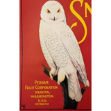 Rare 1930s Snow Owl Apple Crate Label from Yakima Washington