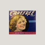 Rare 1940s Carefree Citrus Label Brings Vintage Glamour to Life