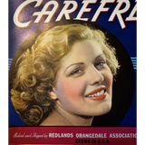 Rare 1940s Carefree Citrus Label Brings Vintage Glamour to Life