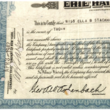 Rare 1940s Erie Railroad Stock Certificate Unearths NY History