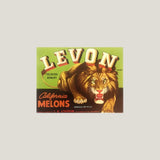 Rare 1940s Levon Crate Label from California's Golden Age