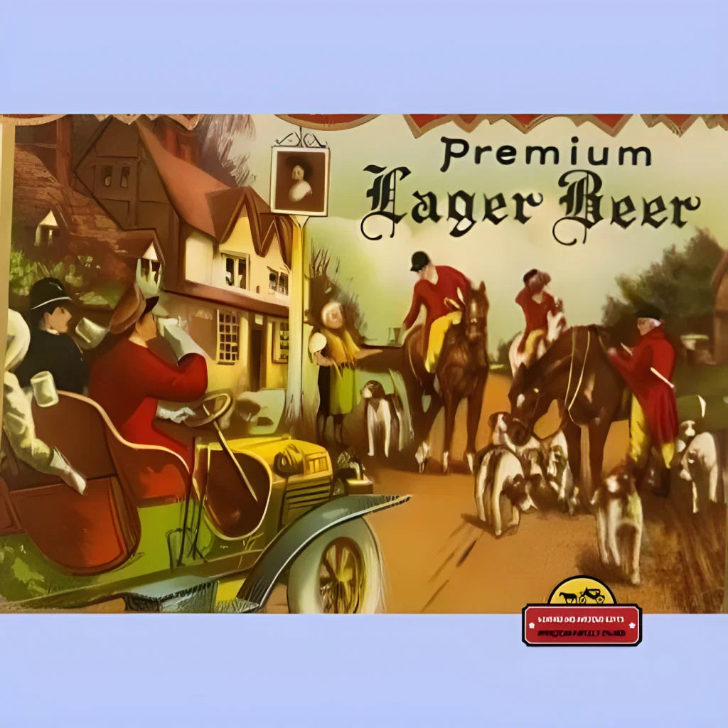 Rare 1940s Old Tavern Lager Beer Label from Warsaw Illinois