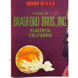 Rare 1940s Pala Brave Sunkist Label Bursts with Vintage Charm