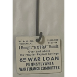 Rare 1940s WWII War Bond Pin Antique Vintage Whitehead & Hoag