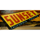 Rare 1940s San Joaquin Valley Fruit Label by Joseph Gazzara