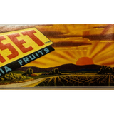 Rare 1940s San Joaquin Valley Fruit Label by Joseph Gazzara