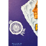 Rare 1940s Wenoka Pear Label Showcases Native American Design