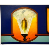 Rare 1940s Whistle Crate Label Wileman Bros Vintage Fruit Box Art