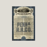 Rare 1945 Pennsylvania Railroad Pennsy Gold Bond Certificate