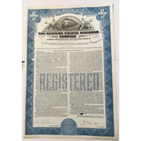 Rare 1945 Western Pacific Railroad Bond Certificate Uncovered