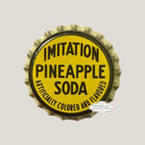 Rare 1950s Antique Vintage Pineapple Soda Bottle Cap Collectible