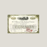 Rare 1950s B&O Railroad Stock Certificate Vintage Collectible