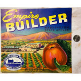 Rare 1950s Empire Builders Apple Crate Label from Washington