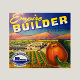 Rare 1950s Empire Builders Apple Crate Label from Washington