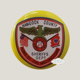 Rare 1950s Hancock County Special Police Badge Tin Treasure