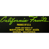 Rare 1950s Mayflower Fruit Association Crate Label Vintage Treasure