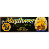 Rare 1950s Mayflower Fruit Association Crate Label Vintage Treasure
