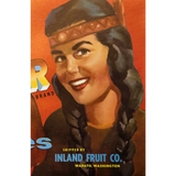 Rare 1950s Native Beauty Apple Crate Label from Yakima Valley