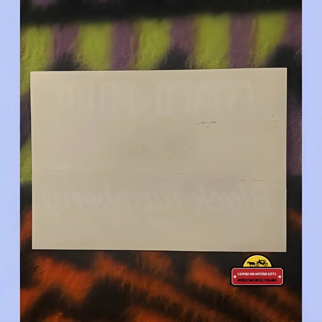 Rare 1960s Vintage Black Raspberry Soda Label from Philly