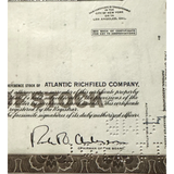 Rare 1960s ARCO Oil Stock Certificate: Vintage Americana Collectible