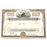 Rare 1960s ARCO Oil Stock Certificate: Vintage Americana Collectible