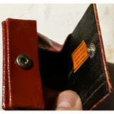 Rare 1960s Indian Leather Coin Purse Bursts with Vintage Charm