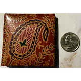 Rare 1960s Indian Leather Coin Purse Bursts with Vintage Charm