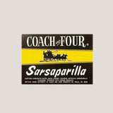 Rare 1960s Philadelphia Coach and Four Sarsaparilla Soda Label