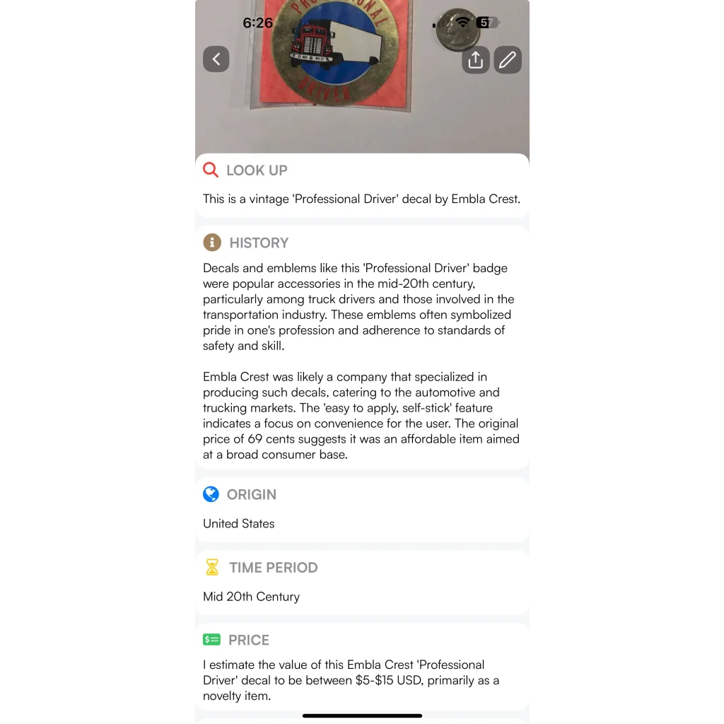 Rare 1960s Professional Driver Decal Unearths Nostalgic Treasures