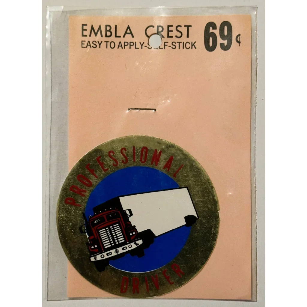 Rare 1960s Professional Driver Decal Unearths Nostalgic Treasures