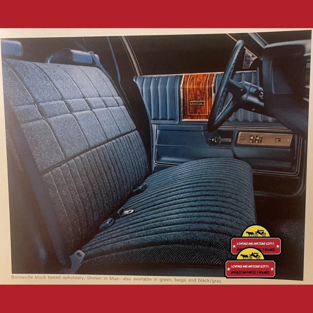 Rare 1974 Pontiac Bonneville Dealer Brochure Unearths Vintage Charm