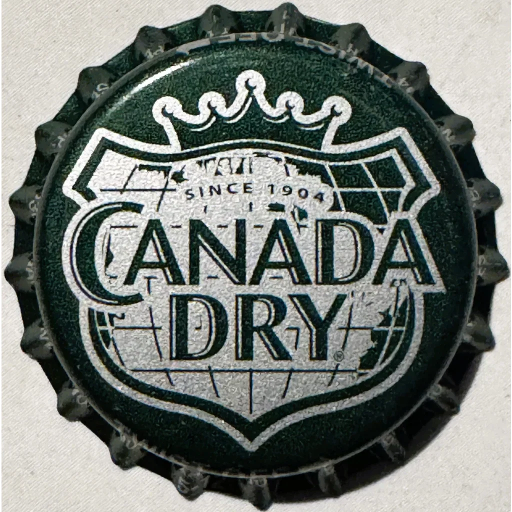 Retro 1980s Canada Dry Bottle Cap Treasure from NC Bottling Plant