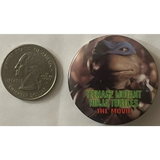 Rare 1990 Leonardo Ninja Turtles Movie Pin Unleashed