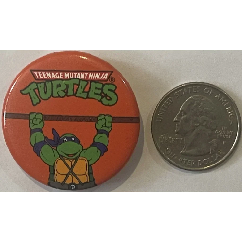 Rare 1990 Ninja Turtles Movie Pin Donatello Collectible