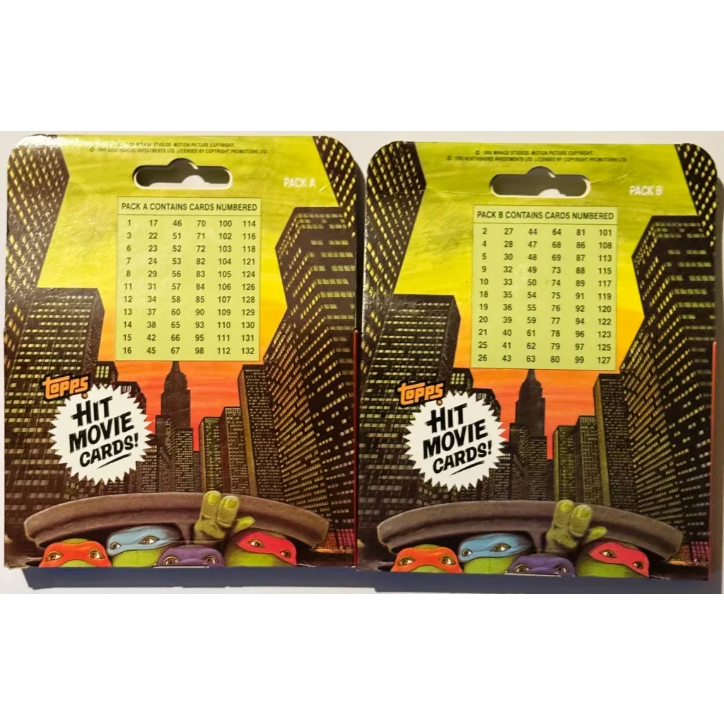 Rare 1990 TMNT Deluxe Movie Edition Card Sets Unleashed