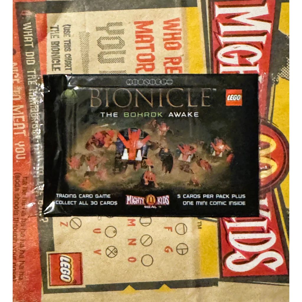 Rare 2002 Bionicle McDonald's Mighty Kids Happy Meal Bag