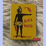 Rare Black Maria Tin Tobacco Tag Antique Gift from 1870s