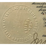 Rare 1927 Cleveland Cincinnati Chicago & St Louis Railway Bond