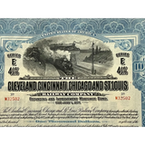 Rare 1927 Cleveland Cincinnati Chicago & St Louis Railway Bond