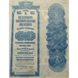 Rare 1927 Cleveland Cincinnati Chicago & St Louis Railway Bond