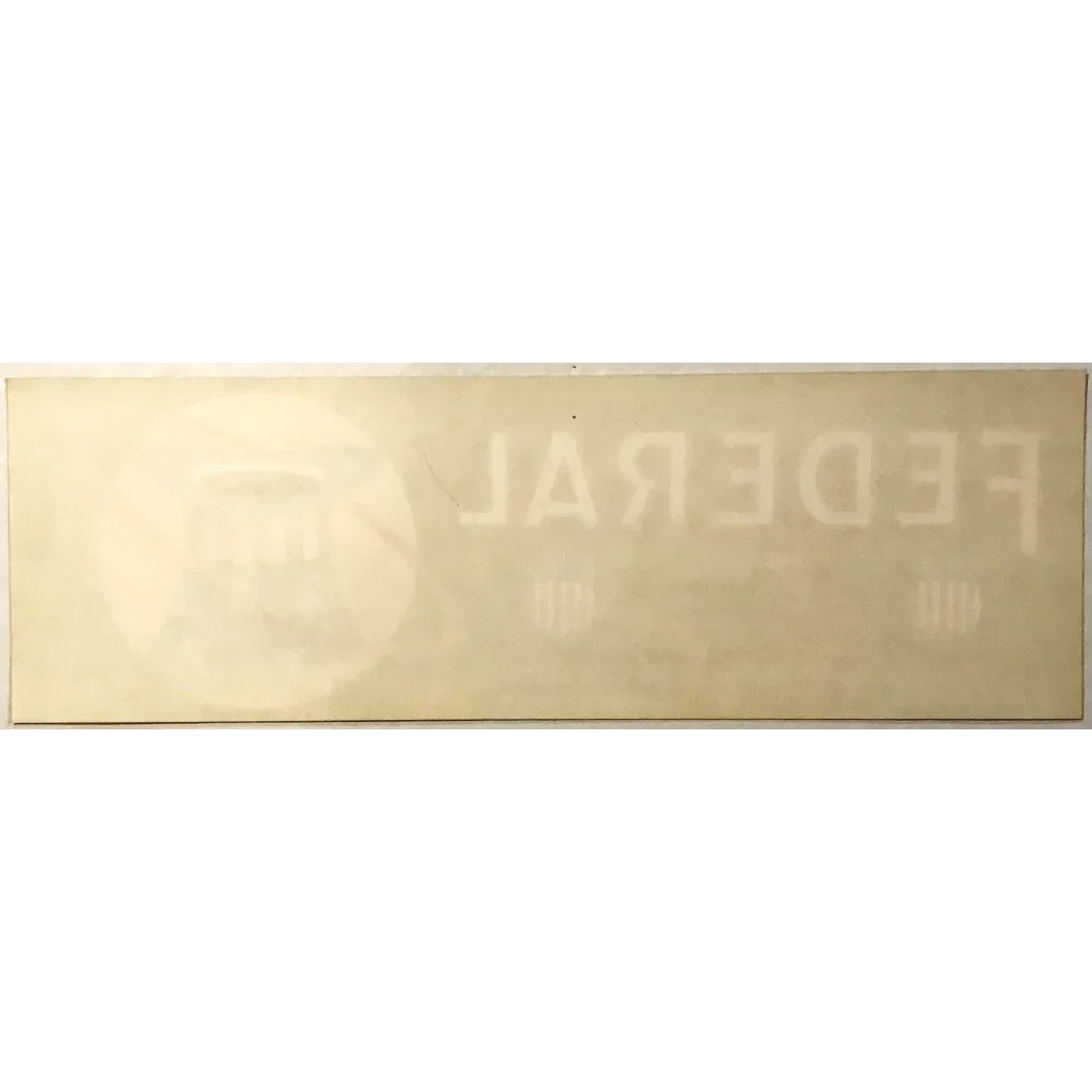 Rare Antique 1950s Federal Crate Label Fresno Patriotic Americana