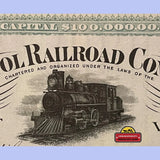 Rare Antique Bristol Vermont Railroad Stock Certificate Unearthed