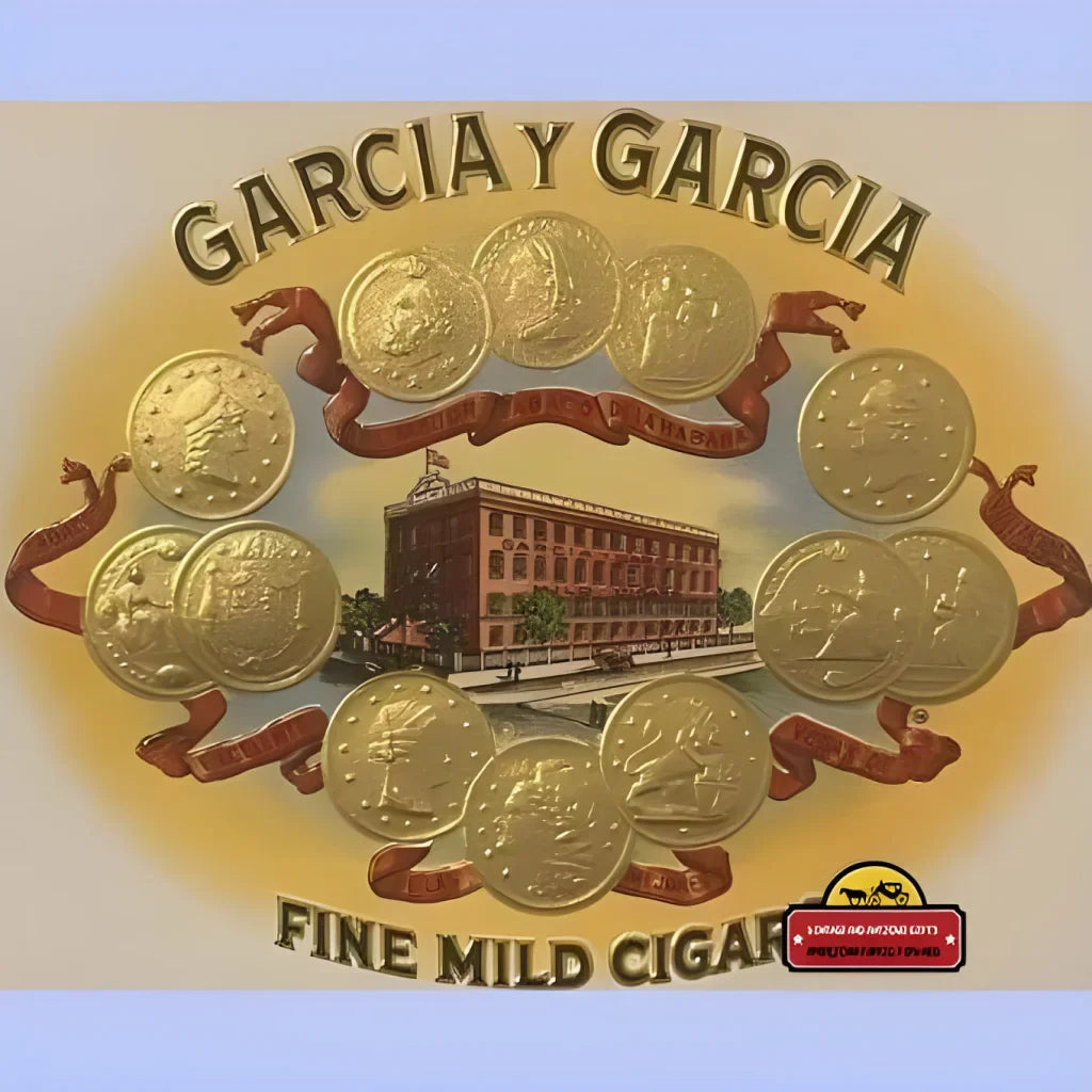 Rare Antique Garcia y Garcia Embossed Cigar Label from Tampa