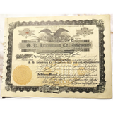 Rare Antique Heironimus Stock Certificate from Downtown Roanoke