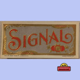 Rare Antique Vintage Signal Embossed Cigar Label from Early 1900s