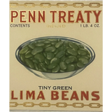 Rare Antique Vintage 1930s Penn Treaty Can Label from Philadelphia