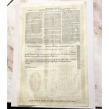 Rare Antique Vintage 1940s Erie Railroad Stock Certificate Brown