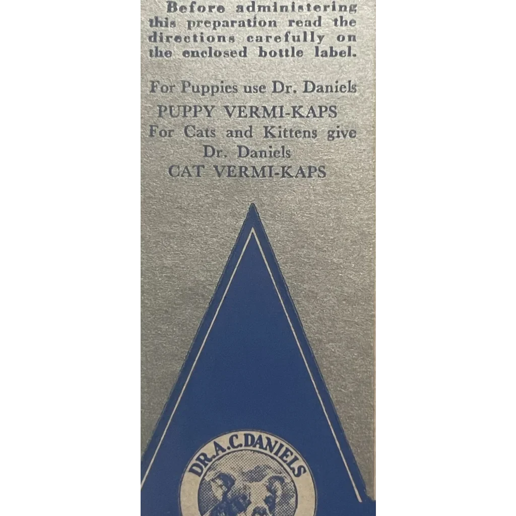 1950s Dr Daniels Dog Medicine Box Vintage Treasure Boston, MA